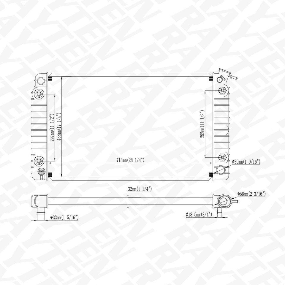 NEW Radiator Fit for Chevrolet G30 GMC G3500 1988 - 1991 7.4 V8 Foto 4 de 4