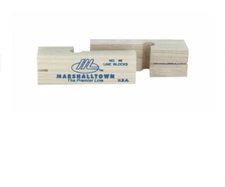 Marshalltown Wood LINE BLOCK 3-3/4" Ensure Straight Row Bricks Mason Line 86 NEW