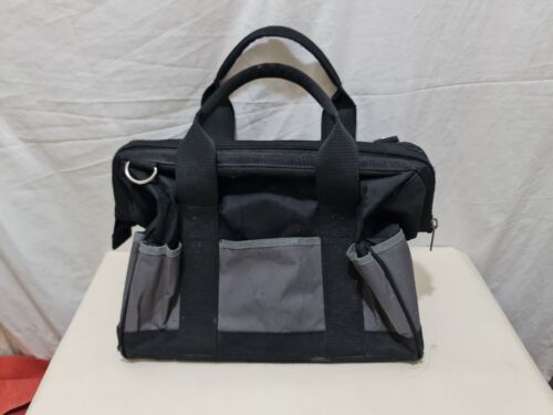 medium size  tool bag with zipper size is 40 cm x 30 cmx 22 cm,in canvas - Picture 1 of 15