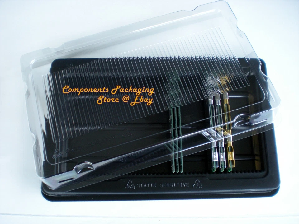 Desktop Memory Case Tray Case for PC DDR DRAM RAM DIMM Modules - 2 fits 100 New - Image 2 of 4