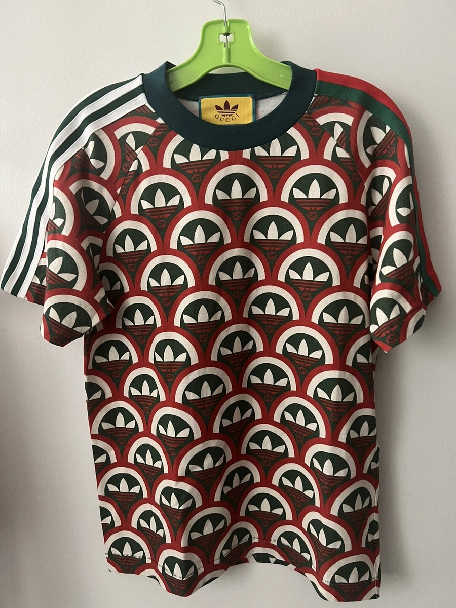 ADIDAS X GUCCI COTTON JERSEY TEE White Men’s Size Small ( Runs Big! Brand  New! )