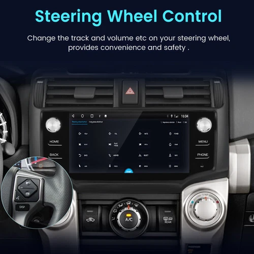 4+64G Car Stereo Radio Android Carplay GPS Navi BT For Toyota 4runner 2010-2019 - Picture 7 of 11