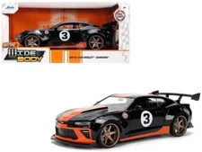 2016 CHEVROLET CAMARO #3 "GULF" BLACK 1/24 DIECAST MODEL CAR BY JADA 36344-P7