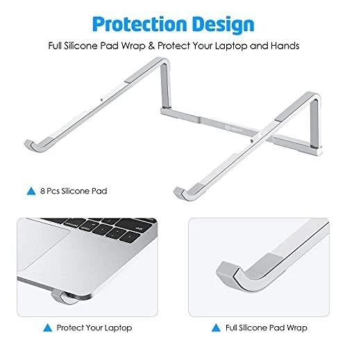 Laptop Stand for Desk - Adjustable Foldable Lightweight Aluminum Laptop Laptop Stand for Desk - Adjustable Foldable Lightweight Aluminum Laptop
