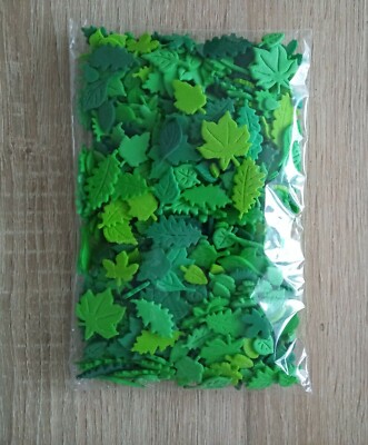 Moosgummi Stanzteile Blätter 392 Stück basteln Schultüte Motiv Neu