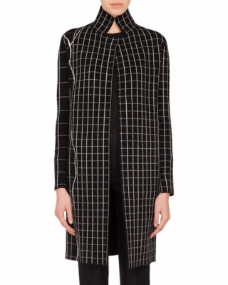 AKRIS Reversible Marble Tiles Long Cardigan SZ 36 = US 4 (Fits S - M) NWOT RT$4K