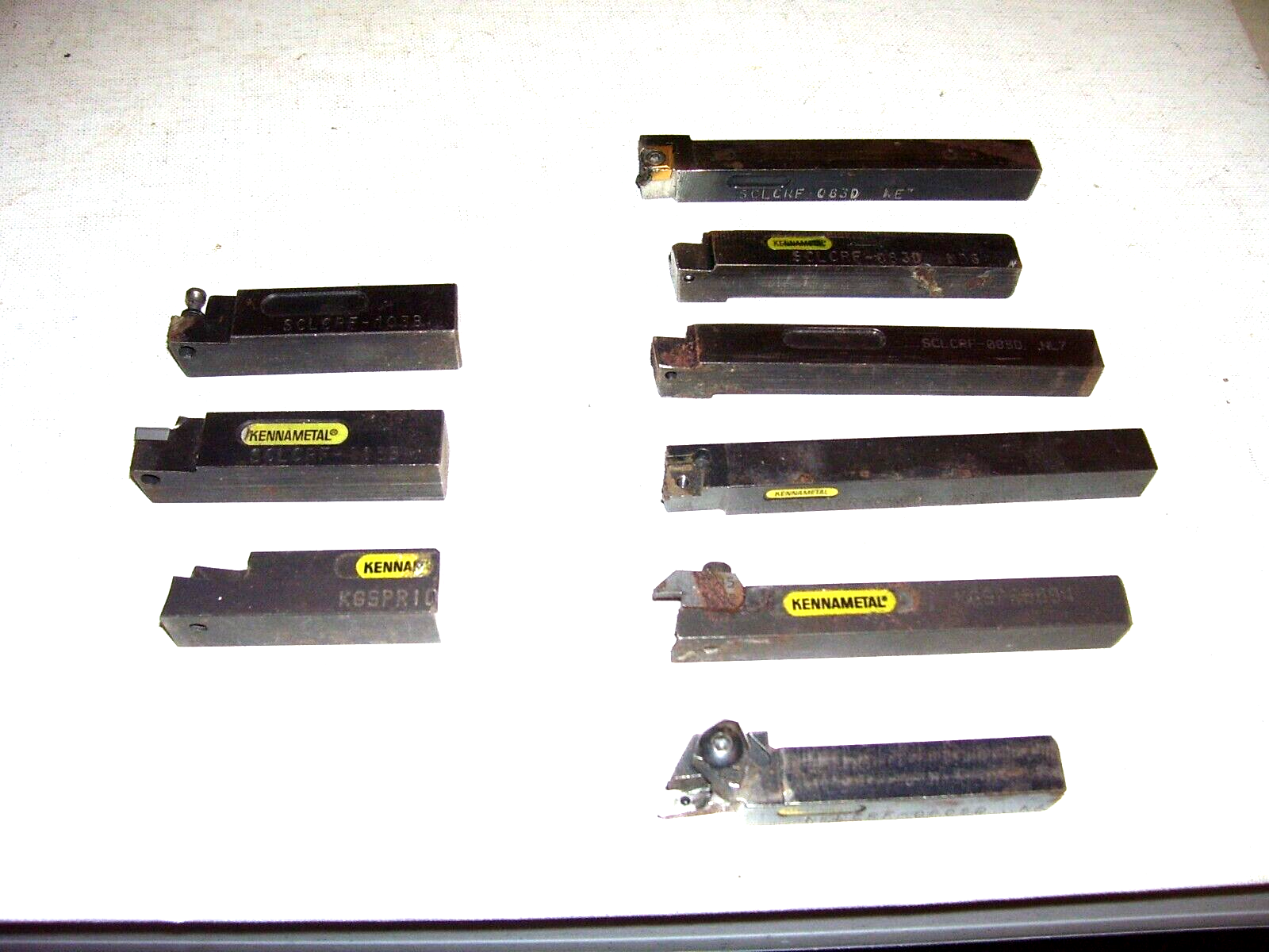 Lot of 9 Kennametal Lathe Carbide Tool Holders, 1/2" and 5/8" Shanks eBay
