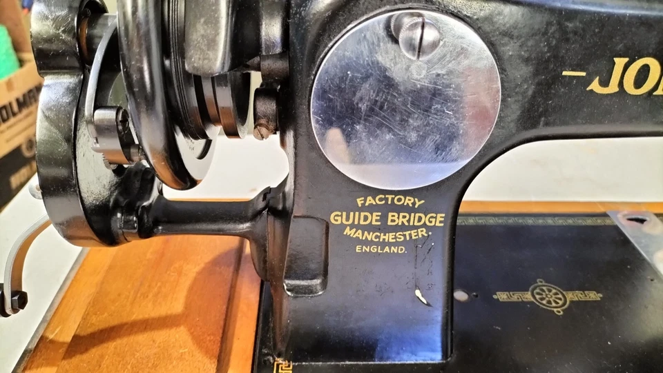 Antique Sewing Machine Scarce Jones Hand Crank D53 Jones -untested unrestored AF - image 4 of 4