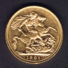 Australia.  1901 Melbourne - Sovereign..  Much Reflective Lustre..  EF/gEF