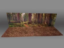 Oversize Endor Forest Backdrop Star Wars TVC Black Series Hasbro Kenner