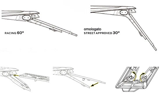 Portatarga Moto Enduro Cross Omologato RACETECH RTECH Con Led Estraibile INTEGRA - Imagen 4 de 4
