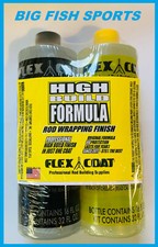 FLEX COAT 32 OZ Rod Finish Kit High Build NEW...