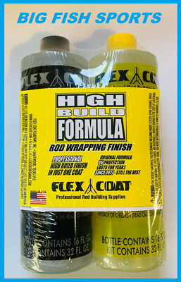 FLEX COAT 32 OZ Rod Finish Kit High Build NEW! #F32 FREE USA SHIPPING!
