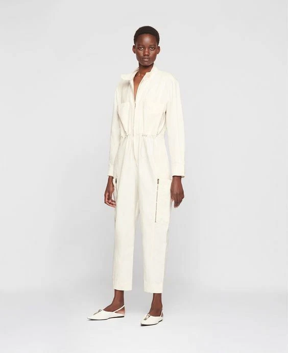 Stella McCartney — Stella McCartney Alessia Cotton and Linen-Blend jumpsuit- NWT Size EU 40