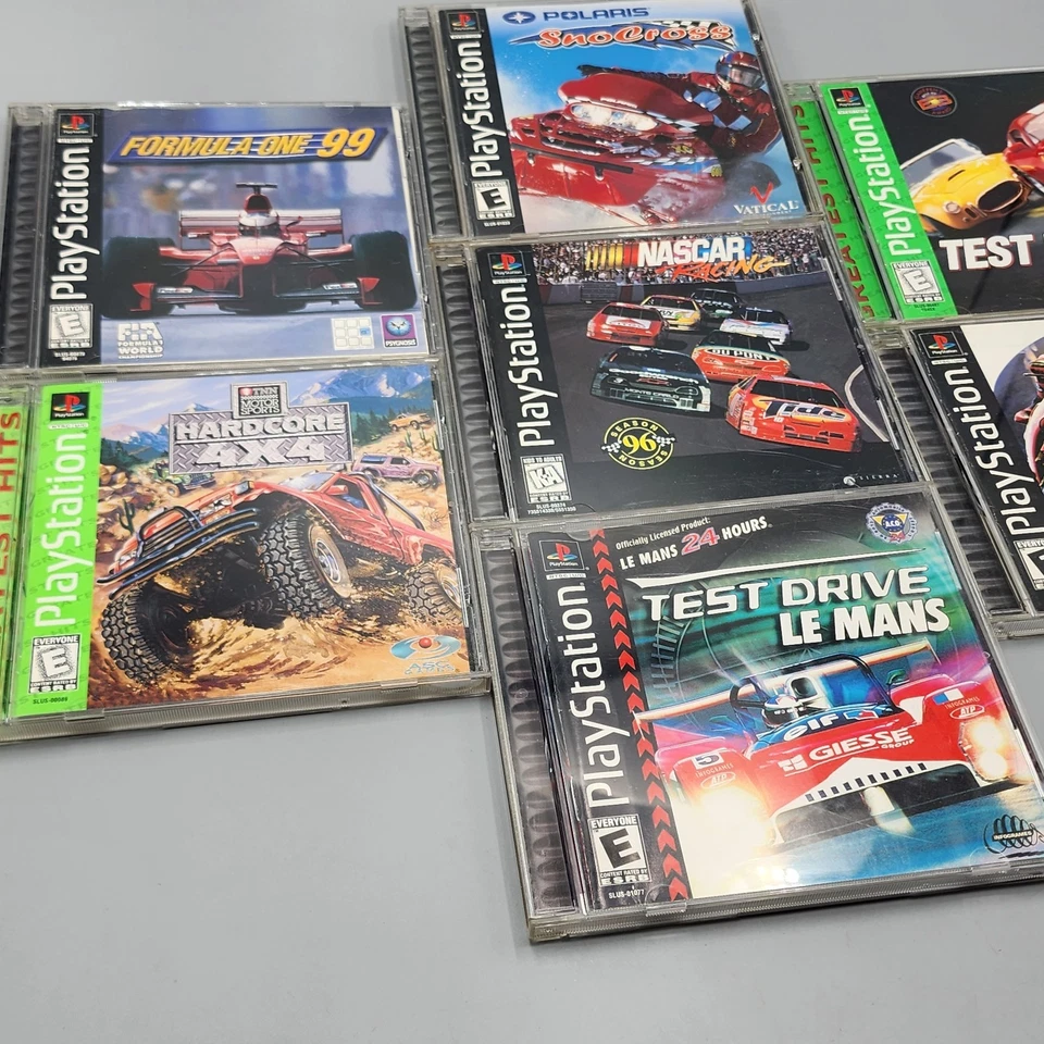 SONY PlayStation 1 Racing Video 7 Game Lot / PS1 BUNDLE of 7 / Read - Image 3 of 4