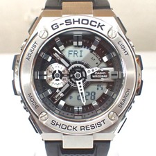 Ft1298731 Casio Wristwatch G SHOCK G Steel GST 410 Black Men s CASIO Used