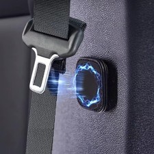 2Pcs Magnetic Car Seat Belt Holder Clips PU Leather Safety Belt Stopper &Limiter