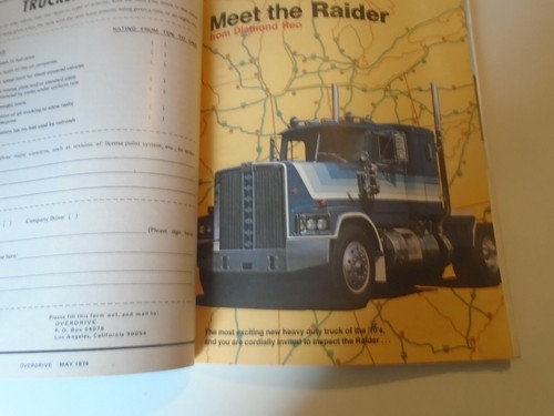 Vintage Overdrive Trucking Magazine May 1974 daimond reo raider peterbilt mack - Picture 11 of 13