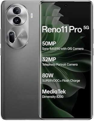 Neu Oppo Reno 11 Pro Rock Grey 512GB/12GB 5G Dual Sim entsperrt Sim frei Handy