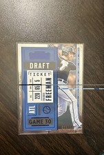 2020 Panini Contenders - Freddie Freeman #46 Draft Ticket Blue 23/149