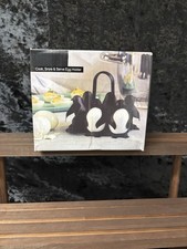 GIFT! WHITE ELEPHANT! Penguin Shape Cook Stor...