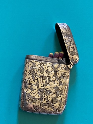 Joseph Whitten 1894 Solid Silver Vespa Case - Picture 8 of 10
