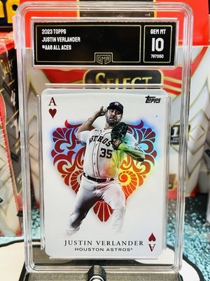 おじこんヘンダーソン、カブレラオルティズ、ロビンソントムシーバージョンソン 2023 Topps Series 1 - All Aces Justin Verlander #AA-6 for sale