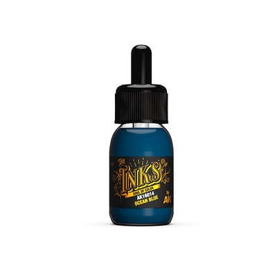AK INTERACTIVE 16014 Acrylic The INKS - Ocean Blue 30ml
