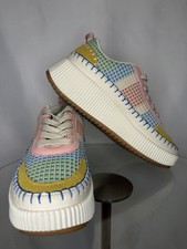 Nicole Miller New York Mixed Media Platform Sneakers   Women  s Approx. Size 6