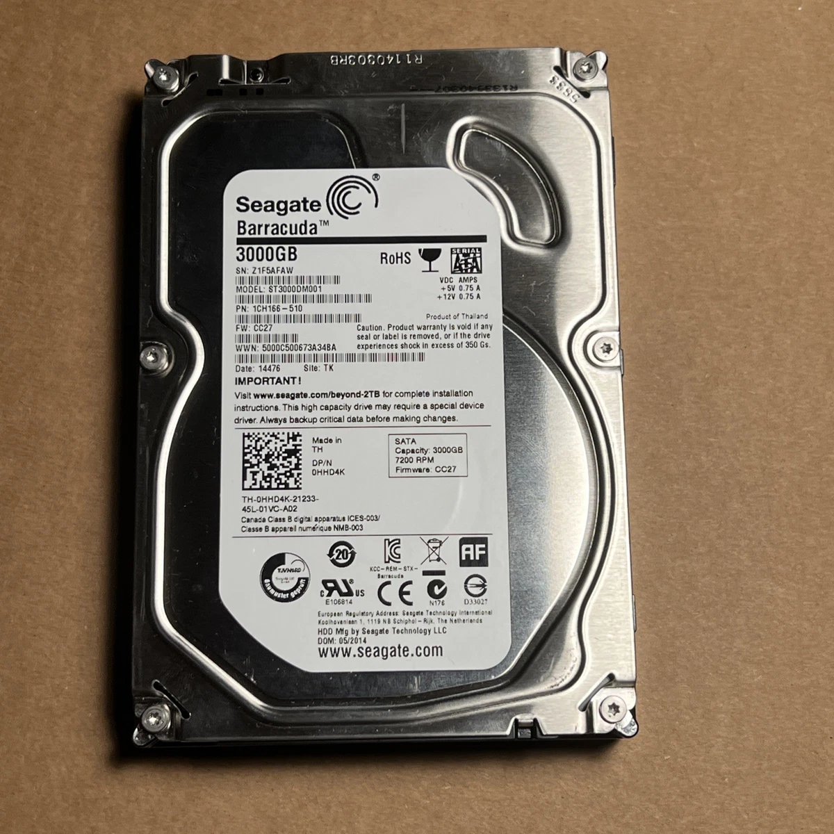 25+ Seagate Barracuda St3000dm001 3tb for sale | Updated Oct 2026