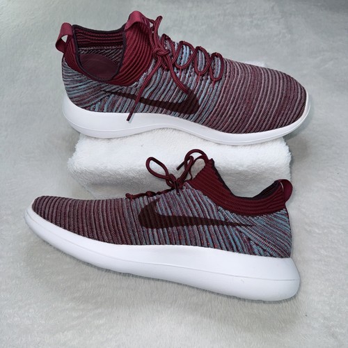 Nike Roshe Two Flyknit Laufschuhe Herren Gr. 9,5 purpurrot V2 Serie 918263-602 - Bild 6 von 14