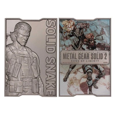 Metal Gear Solid 2 Solid Snake Limited Edition Ingot Metal Card