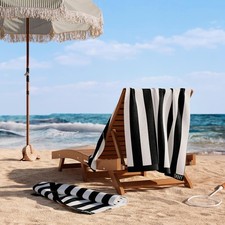 Towels 4 Pack Towel for Beach, Pool & Travel, 100% Cotton, Embroidered Logo,