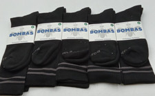 Lot Of 5 Pairs NEW Bombas Solid Calf Socks Honeycomb Arch Support Black Size XL