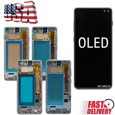 OLED Digitizer LCD Display Touch Screen Frame For Samsung Galaxy S10+ Plus G975U