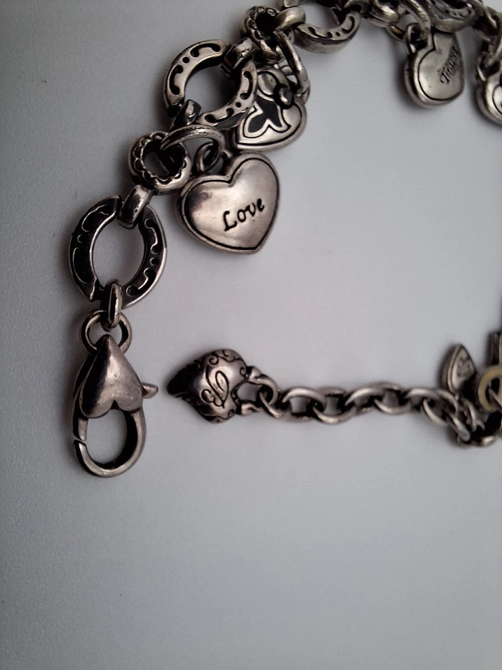 Pulsera de colección firmada por Brighton fuerza confianza coraje amor enchapada en plata Foto 2 de 4
