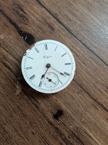 Antique 1897 Elgin Grade 109 Pocket Watch Movement Parts/Repair 0s 7j USA