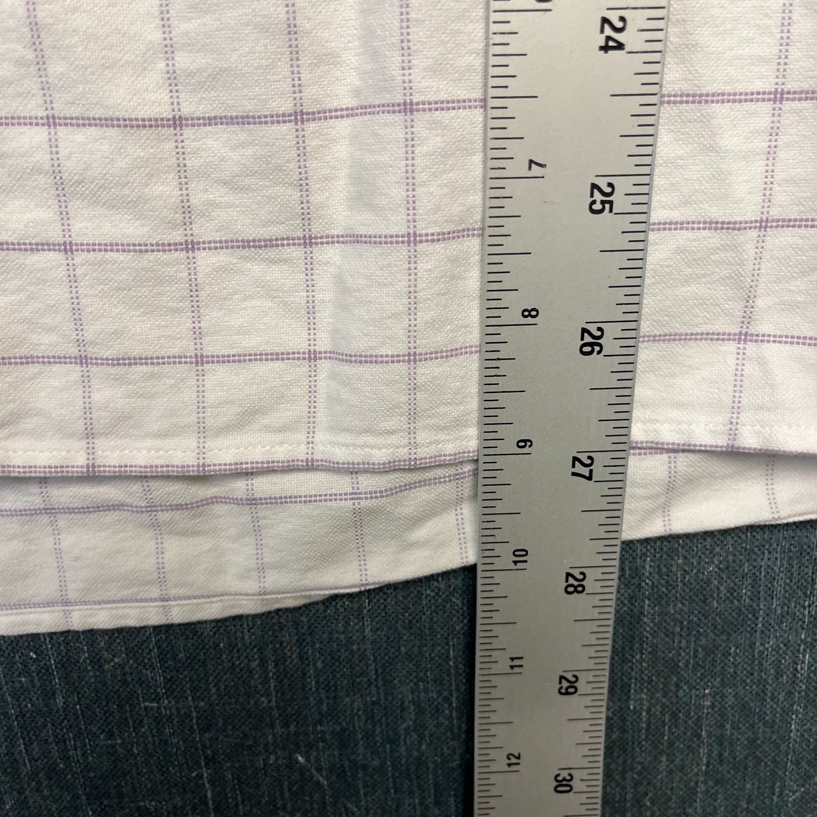 Brooks Brothers Red Fleece Men's Shirt Size XL White Short Sleeve Oxford Plaid thumbnail 7