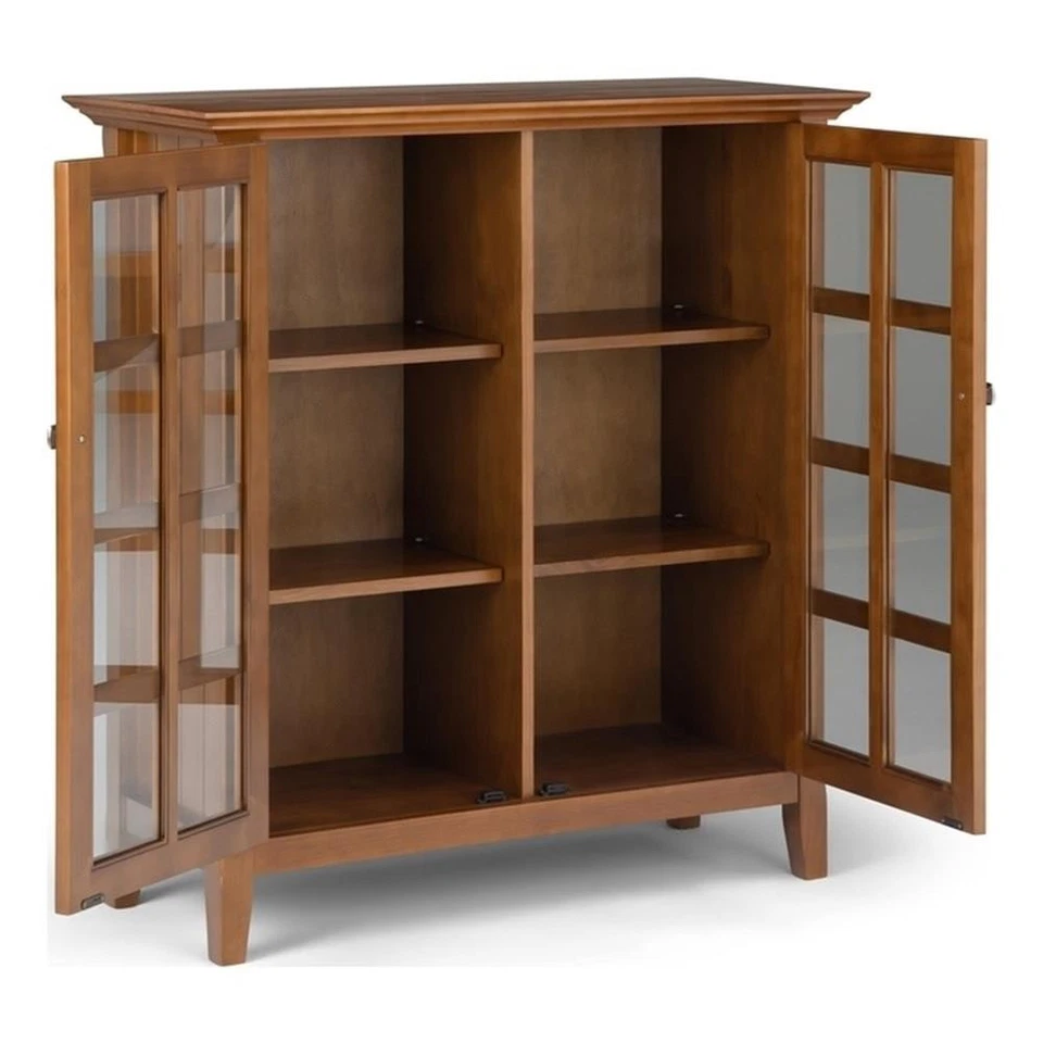 Acadian 39 дюймов WiD переходный шкаф для хранения из цельного дерева золотисто-коричневый - Изображение 2 из 4