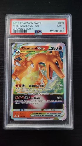 2023 Charizard VSTAR #019 PSA 9 Crown Zenith Mint Condition