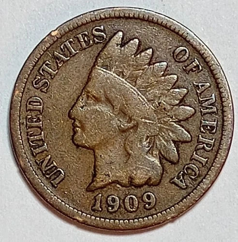 Indian Head Penny Lot of "1" VERY NICE 1909 GOOD OR BETTER°$ FREE SHIPPING $#945