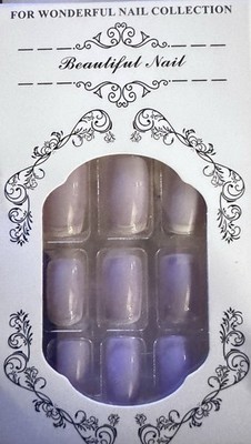 Purple Artificial Nails ABS Plastic With Box for Finger Nail Art Y2K Aesthetic 