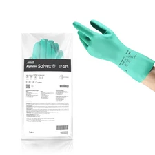 AlphaTec Solvex 37-175 Flocked -Resistant Gloves for Cleaning, Agriculture, F...