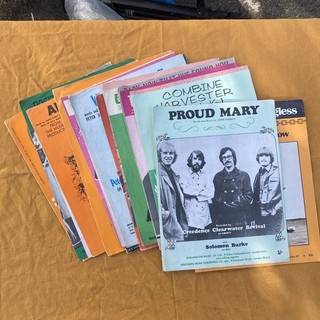 60s/70s pop vintage sheet music Dylan Creedence