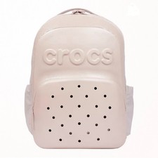 Crocs Classic Glitter Backpack Cocoa Cream Jibbitz Compatible Laptop School Bag