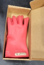 Honeywell Salisbury CLASS 00 Type I Electric Insulating Gloves Red size 10