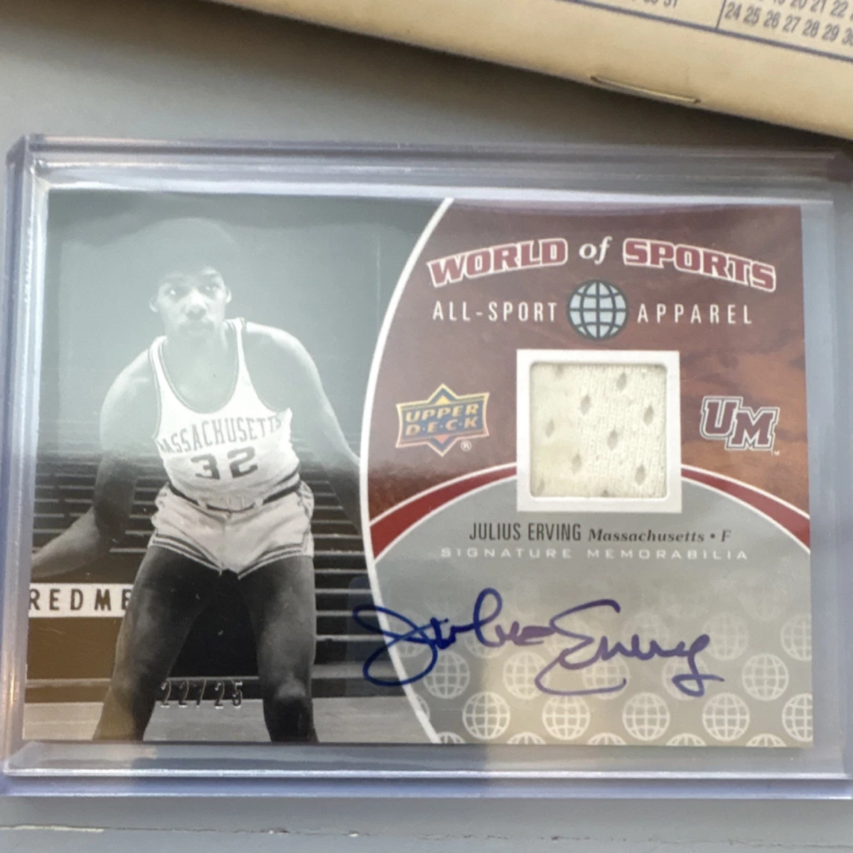 Upper Deck Julius Erving Basketball Autographed Sports Trading
