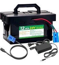 24V 12Ah Battery with Charger for Ride-On Cars  Toys, Compatible with Dynacr...