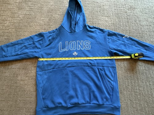 Detroit Lions Hoodie Mens XL NFL Football Scouting Combine Pullover NWOT Blue - Picture 5 of 14