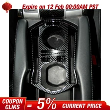 For Honda Civic 2016-2021 Carbon Fiber Central Console Storage Box Cup Holder